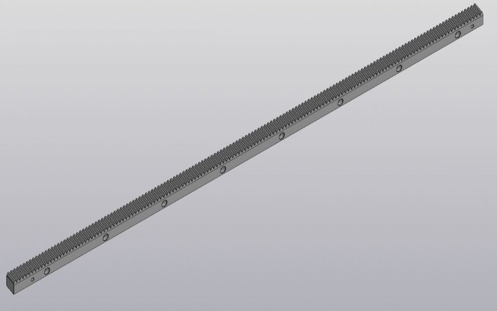 Косозубая зубчатая рейка ЧПУ L-M3H2000-DIN7